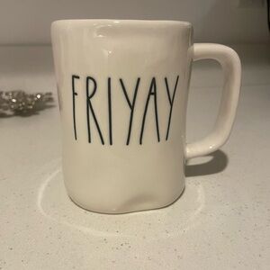 Rae Dunn Cream Ceramic Mug